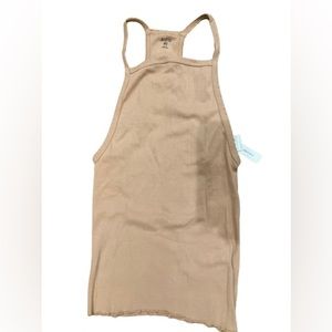 NWT High neck nude tank